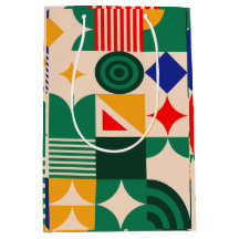 Retro Geometric Gift Bag