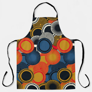 Retro Geometric: Golden Circles Harmony Apron