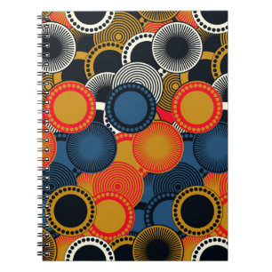 Retro Geometric: Golden Circles Harmony Notebook