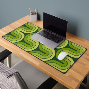 Retro Geometric Gradated Design Desk Mat