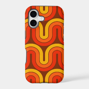 Retro Geometric Gradient Wave Design