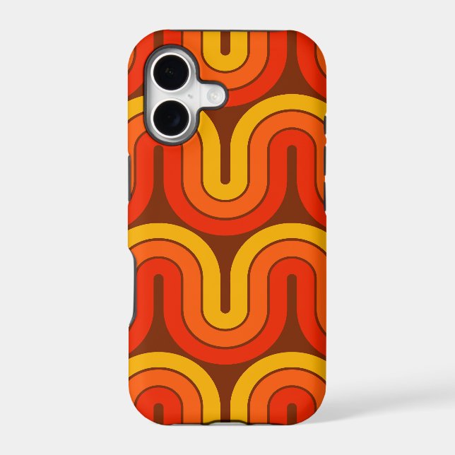 Retro Geometric Gradient Wave Design (Back)