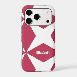 Retro Geometric Magenta Red Pattern 