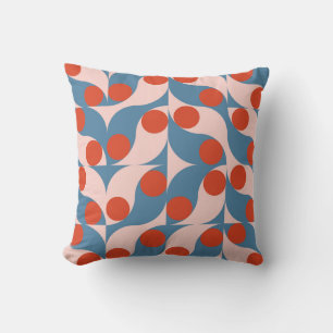Retro Geometric: Modern Vintage Mosaic. Cushion