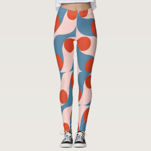 Retro Geometric: Modern Vintage Mosaic. Leggings