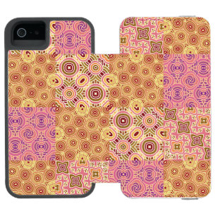 Retro Geometric Patchwork  Incipio Watson™ iPhone 5 Wallet Case