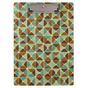 Retro geometric pattern 2 clipboard