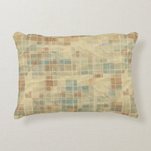 Retro geometric pattern 2 decorative cushion