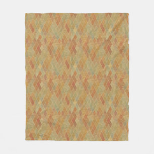 Retro geometric pattern 2 fleece blanket