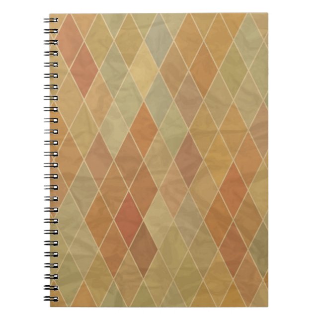 Retro geometric pattern 2 notebook (Front)