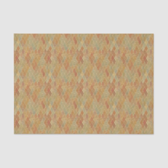 Retro geometric pattern 2 tissue paper (Front)