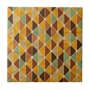 Retro geometric pattern 3 ceramic tile