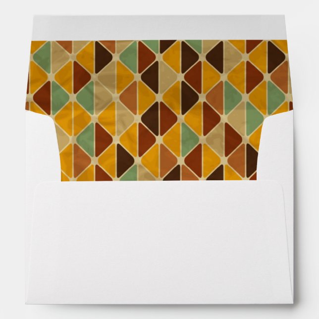 Retro geometric pattern 3 envelope (Back (Bottom))