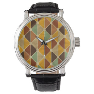 Retro geometric pattern 3 watch