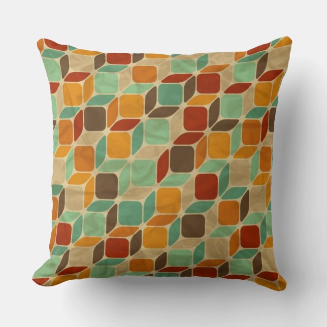 Retro geometric pattern 4 cushion (Front)