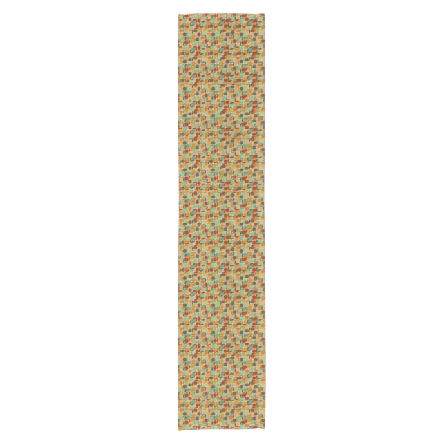 Retro geometric pattern 4 short table runner (Front)
