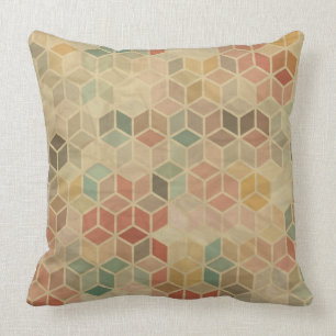 Retro geometric pattern 5 cushion