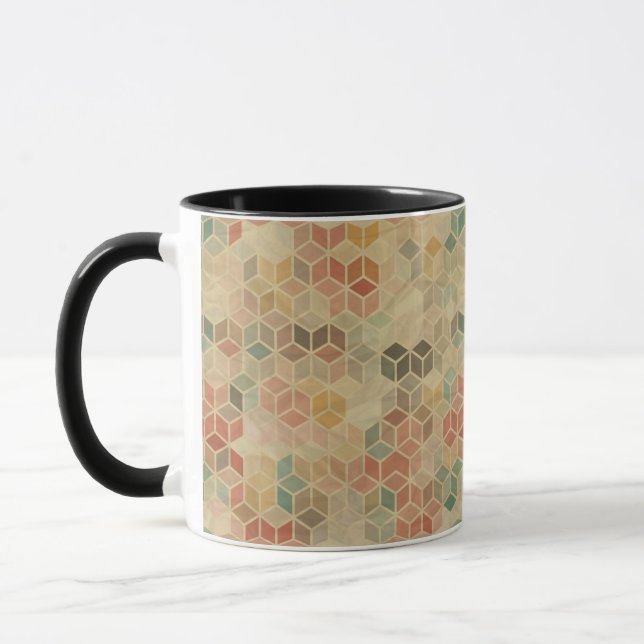 Retro geometric pattern 5 mug (Left)