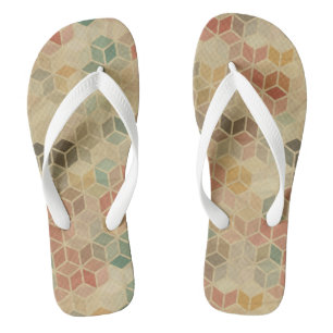 Retro geometric pattern 5 thongs