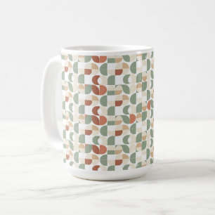 Retro Geometric Pattern Coffee Mug