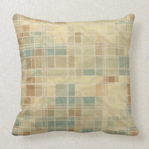 Retro geometric pattern cushion