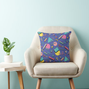 Retro Geometric Pattern Cushion