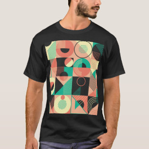 Retro Geometric Pattern Design T-Shirt