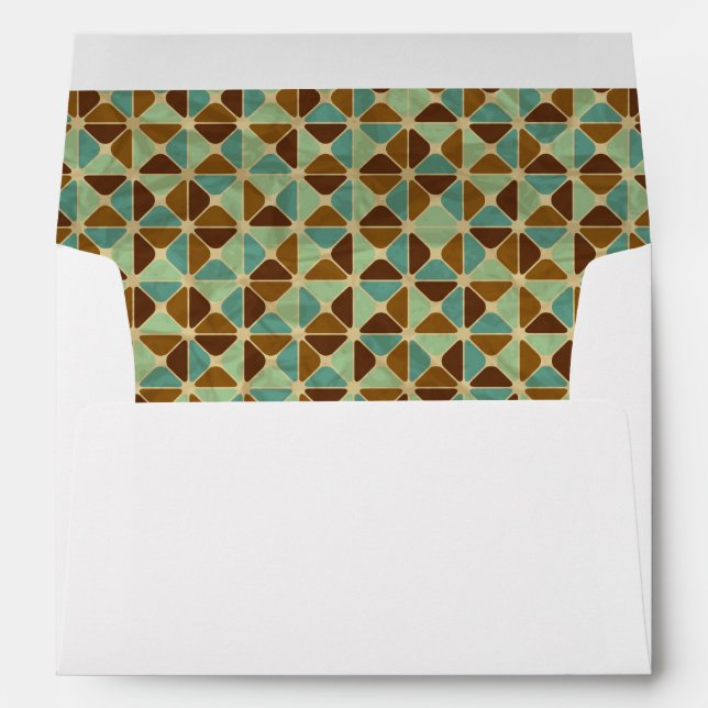 Retro geometric pattern envelopes (Back (Bottom))
