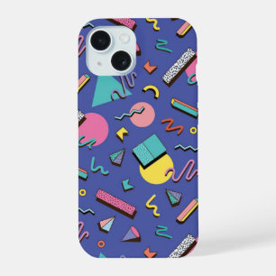 Retro Geometric Pattern iPhone 15 Case