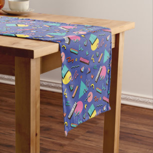 Retro Geometric Pattern Medium Table Runner