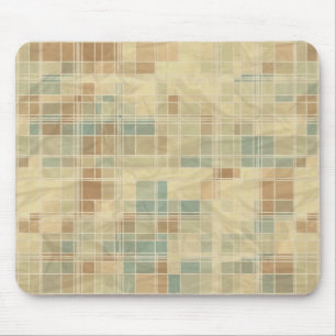 Retro geometric pattern mouse pad