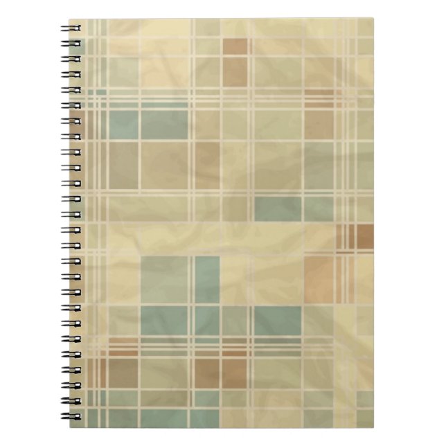 Retro geometric pattern notebook (Front)