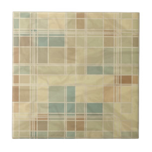 Retro geometric pattern tile