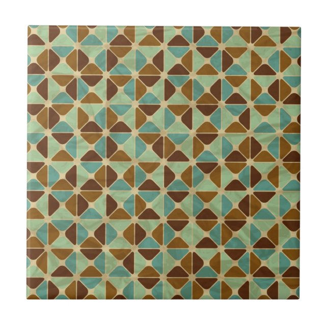 Retro geometric pattern tile (Front)