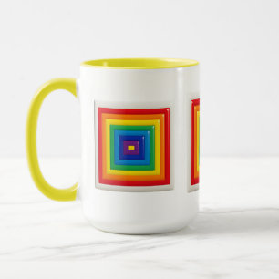Retro Geometric Pop Art Mug