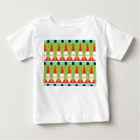 Retro Geometric Santa Baby Tutu Bodysuit