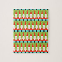 Retro Geometric Santa Puzzle