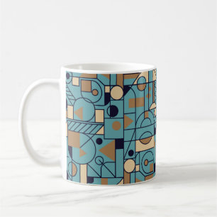 Retro geometric Seamless background design. Modern Coffee Mug