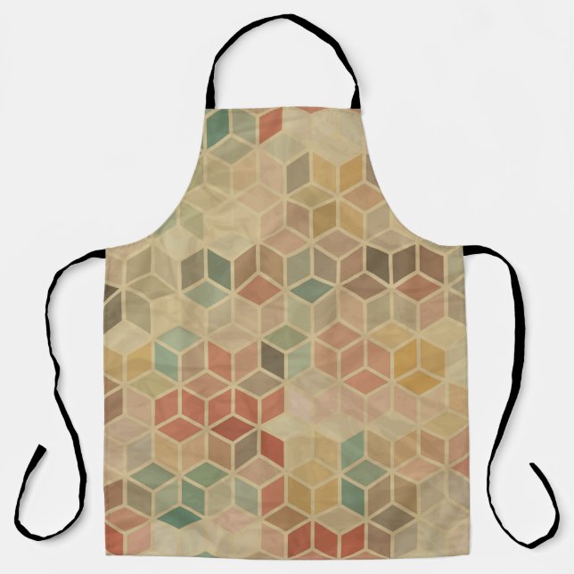 Retro Geometric: Seamless Design Apron (Front)