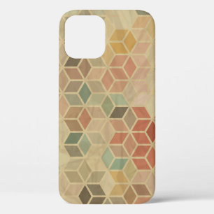 Retro Geometric: Seamless Design iPhone 12 Case