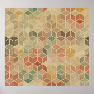 Retro Geometric: Seamless Design Poster