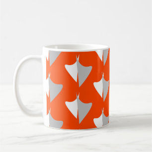 Retro geometric shapes with seamless patternabstra coffee mug