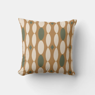 Retro Geometric Throw Pillow