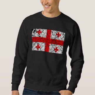 Retro Georgia Flag Country Independence Men Women  Sweatshirt