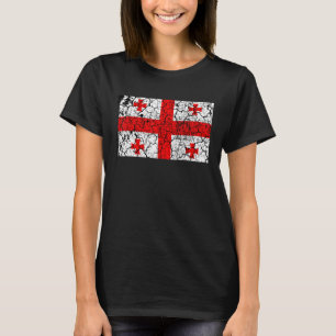 Retro Georgia Flag Country Independence Men Women  T-Shirt