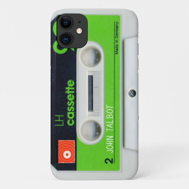 Retro German Audiotape Cassette personalised iPC C Case-Mate iPhone Case (Back)