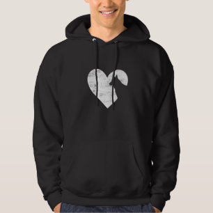 Retro German Shepherd Dog Heart Valentine's Day Do Hoodie