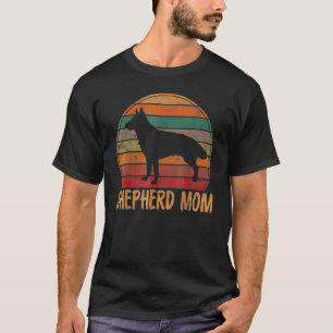 Retro German Shepherd Mum Dog Mother Pet Shepard M T-Shirt