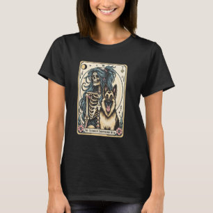 Retro German Shepherd Mum Tarot Card Witchy Vibes T-Shirt