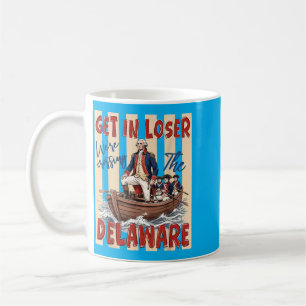 Retro Get In Crossing The Delaware 4th Of July Coffee Mug